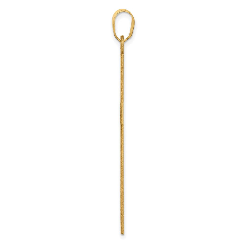 14k Florentine Satin Cross Pendant