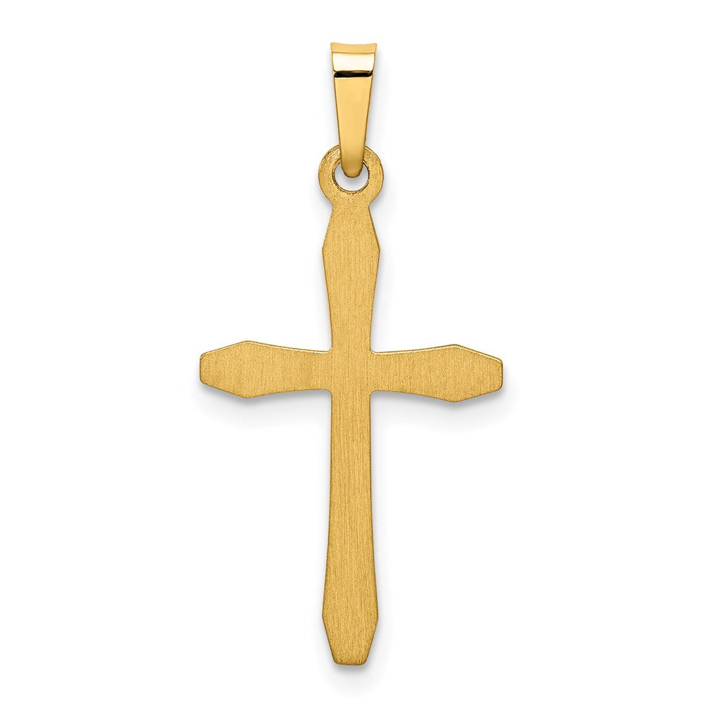 14k Polished Passion Cross Pendant