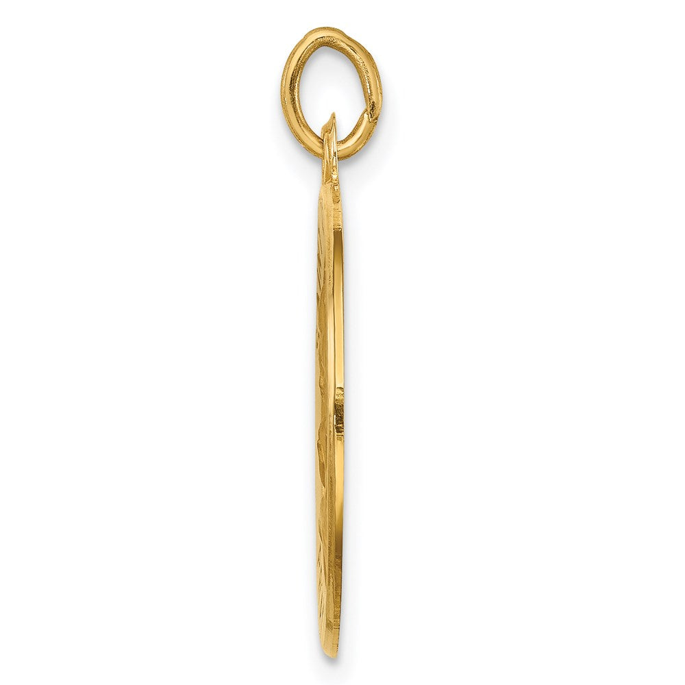 14k Solid Polished/Satin Small Round St. Joseph Medal
