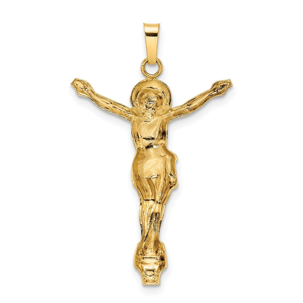14k Polished Solid Risen Christ Pendant