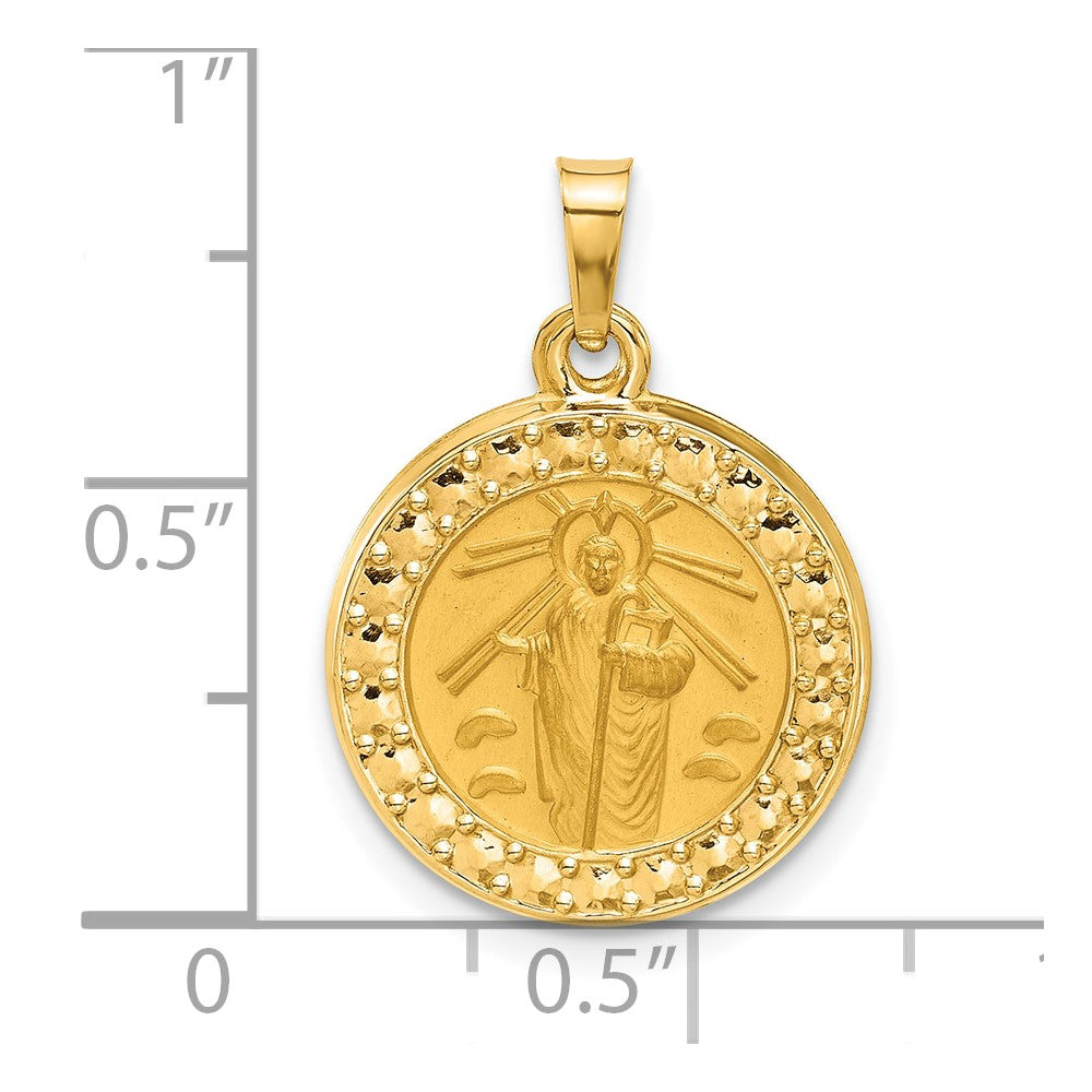 14K Hollow St. Jude Thaddeus Medal
