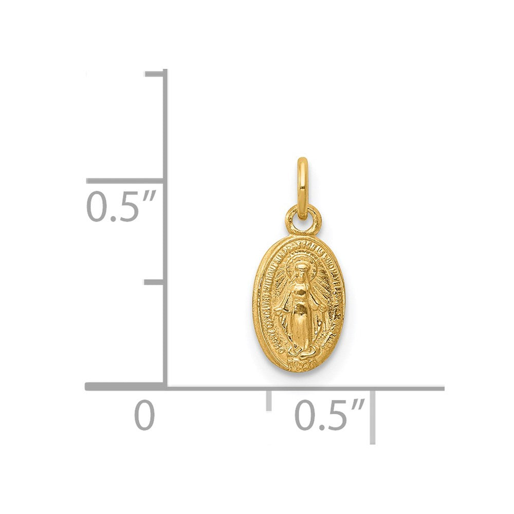 14k Miraculous Medal Charm