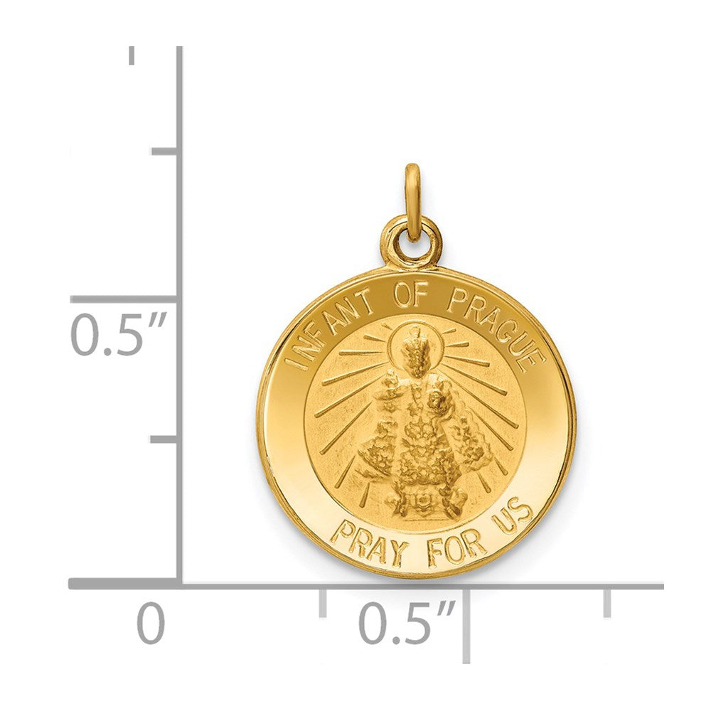 14k Infant of Prague Medal Charm