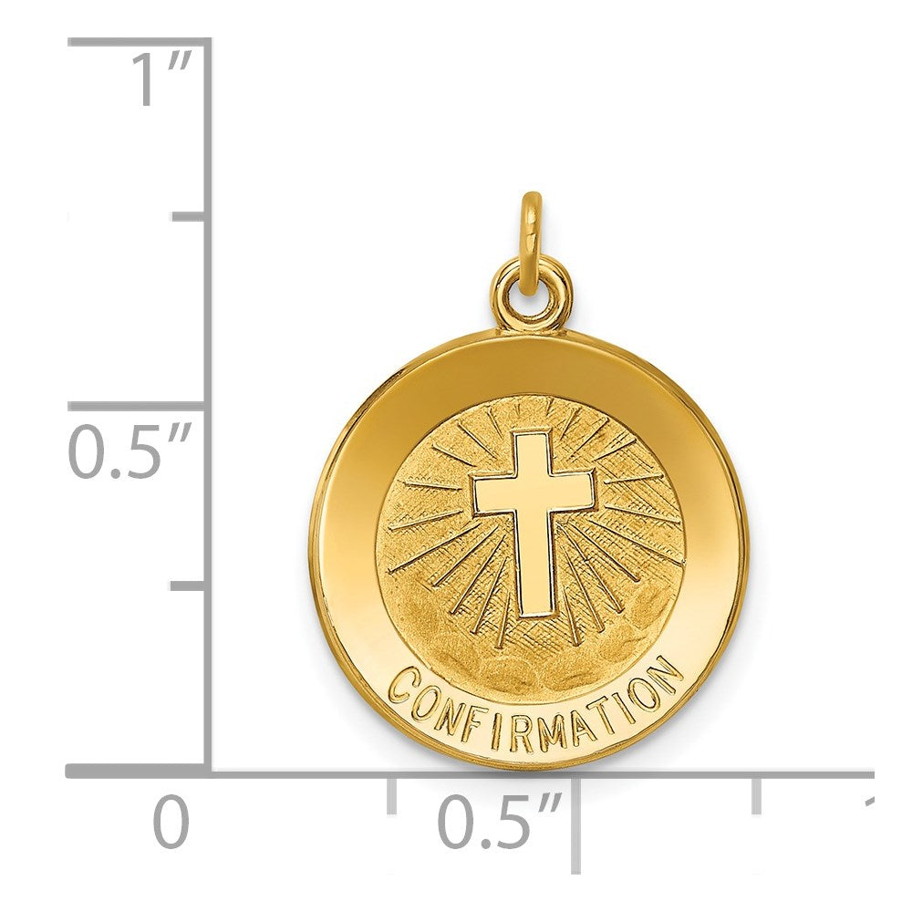 14k Confirmation Medal Charm