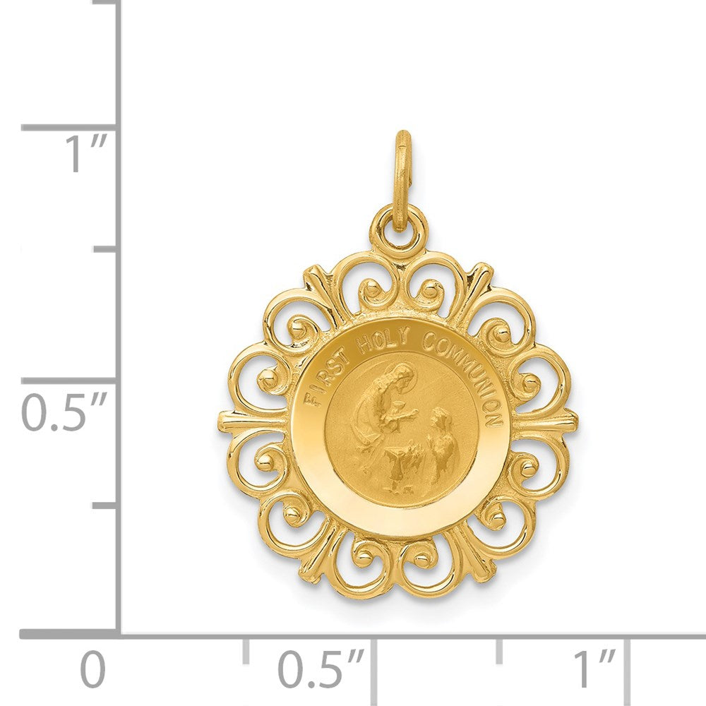 14k First Holy Communion Charm