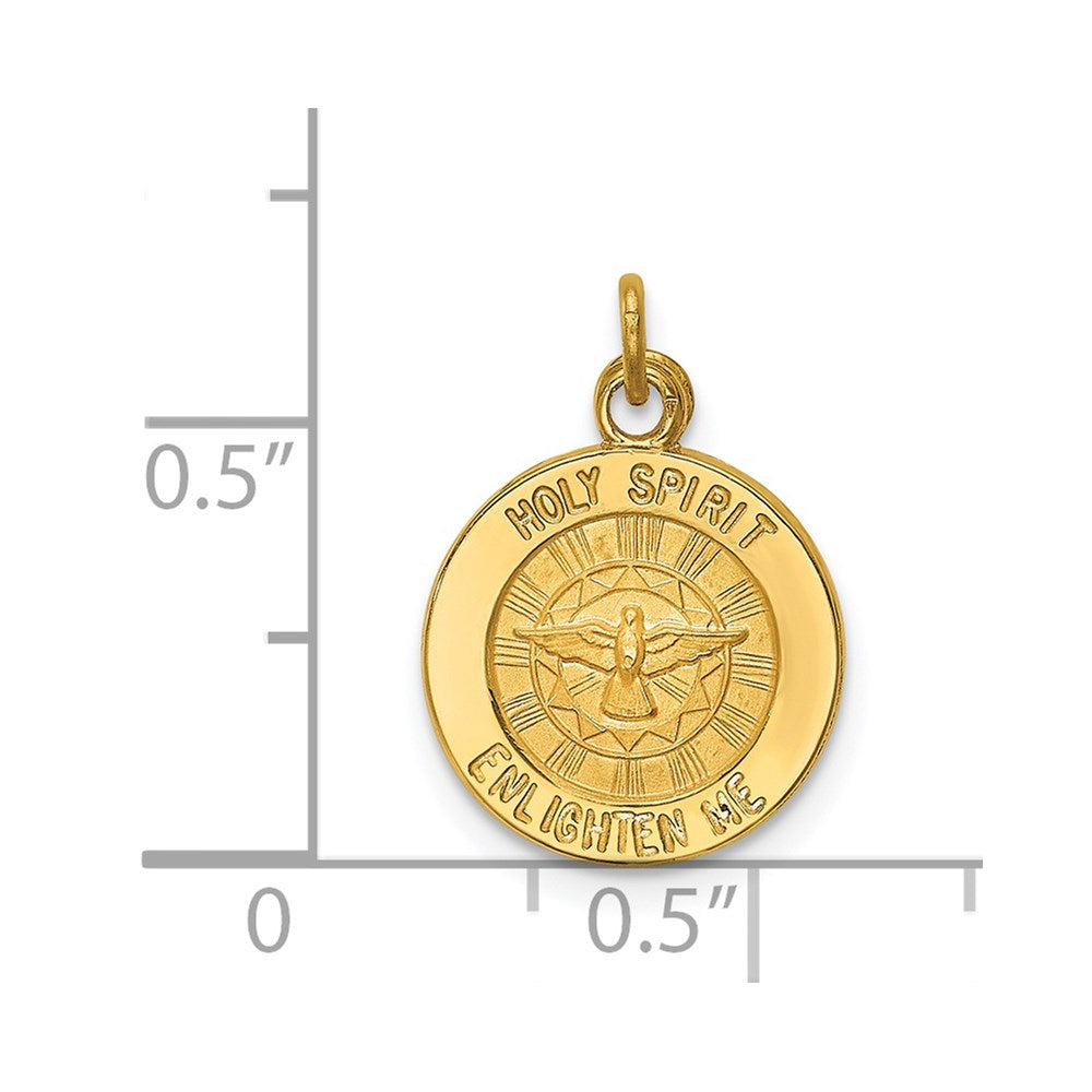 14k Holy Spirit Medal Charm
