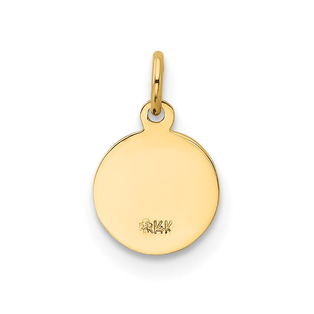 14k Saint Christopher Medal Charm