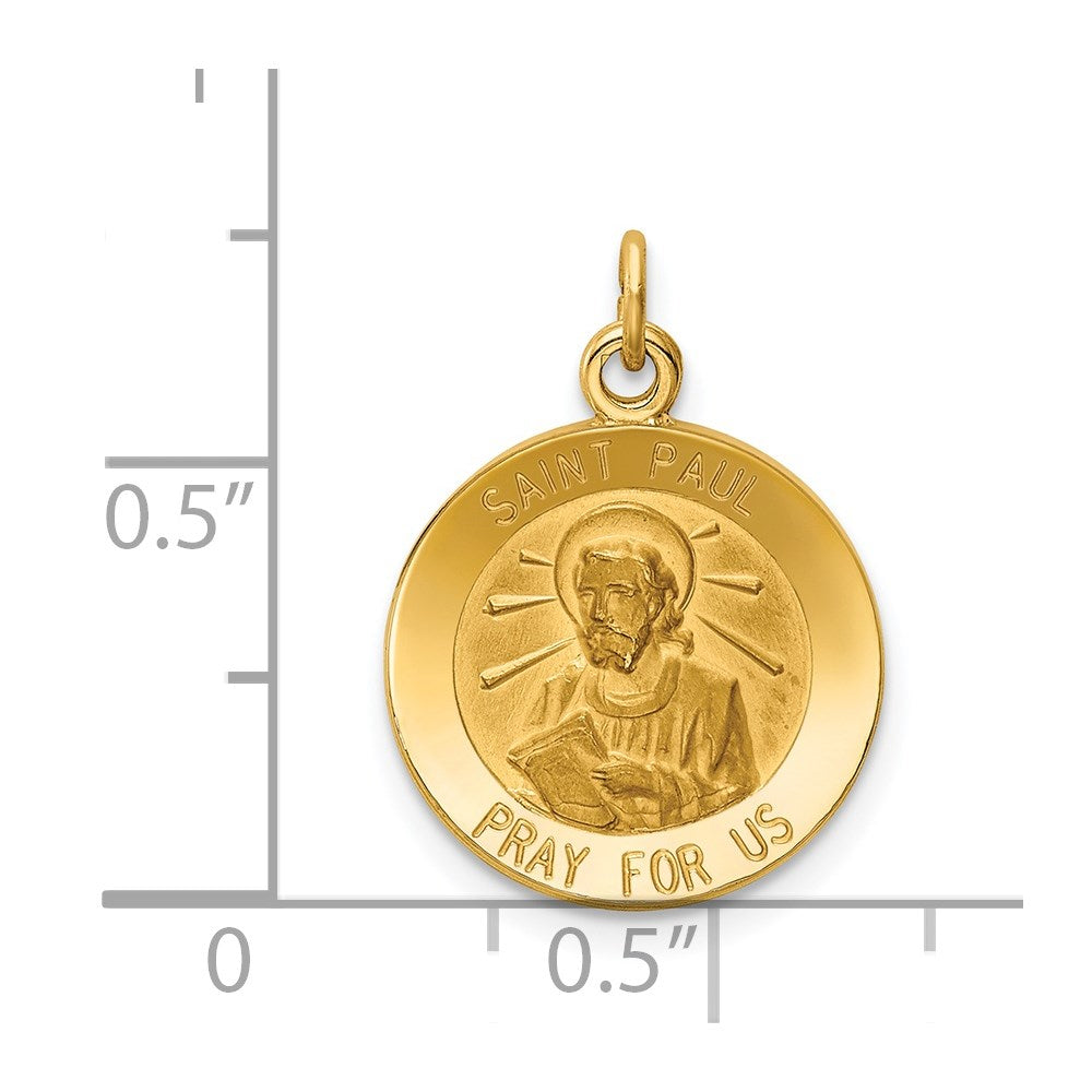 14k Saint Paul Medal Charm