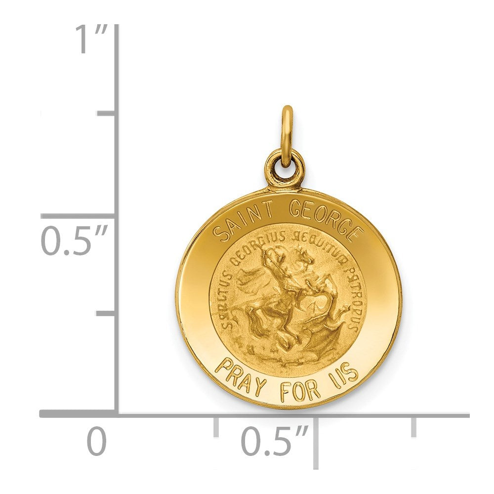 14k Saint George Medal Charm