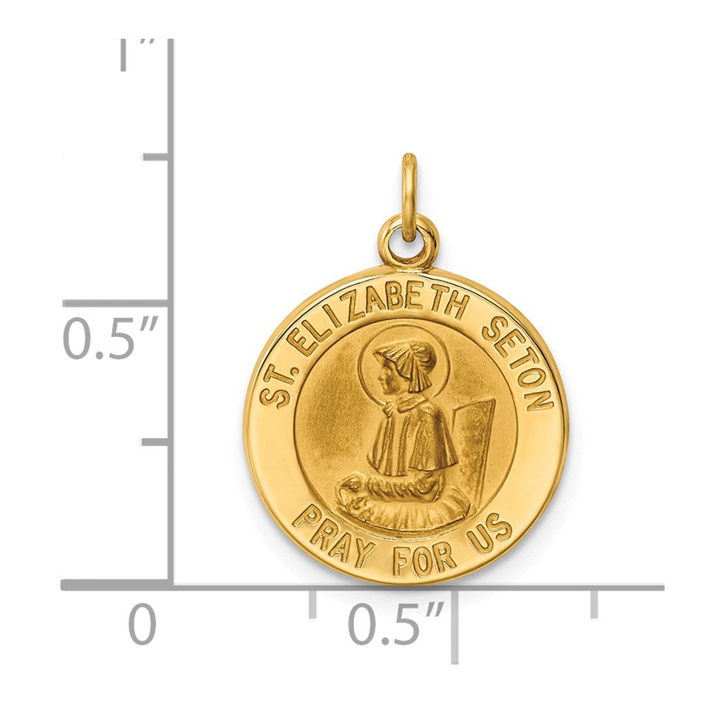 14k Saint Elizabeth Seton Medal Charm