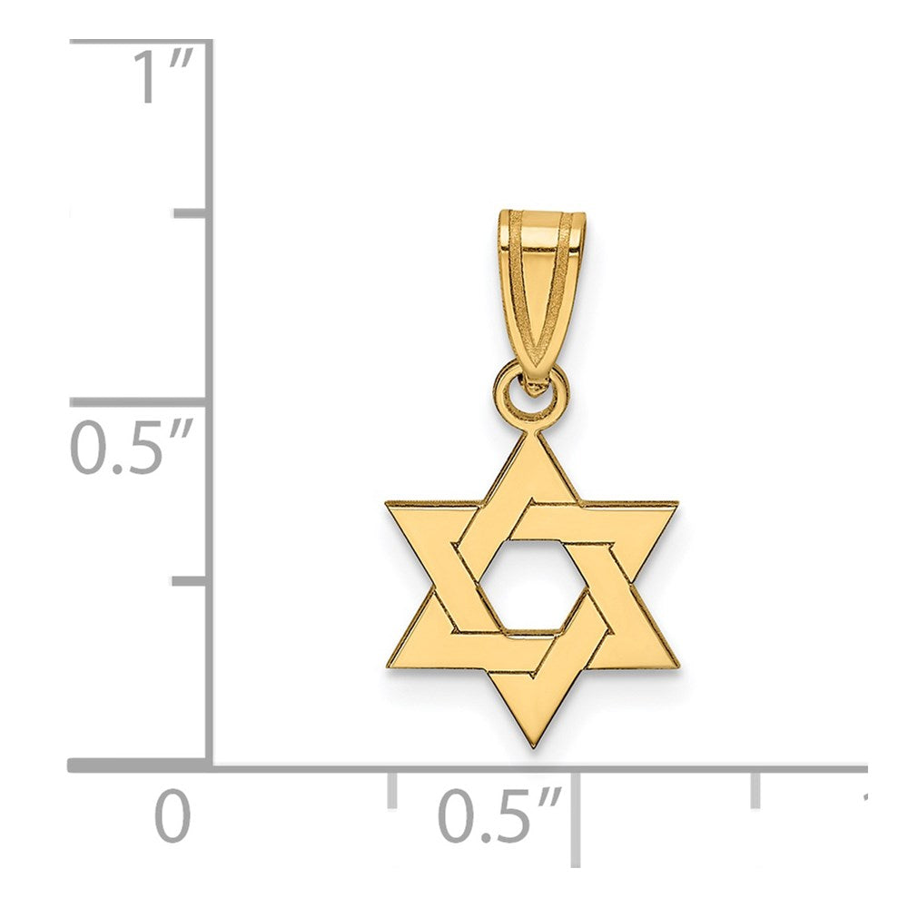 14k Star of David Pendant