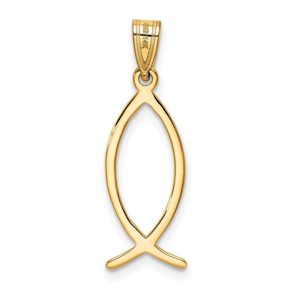 14k Ichthus Fish Charm