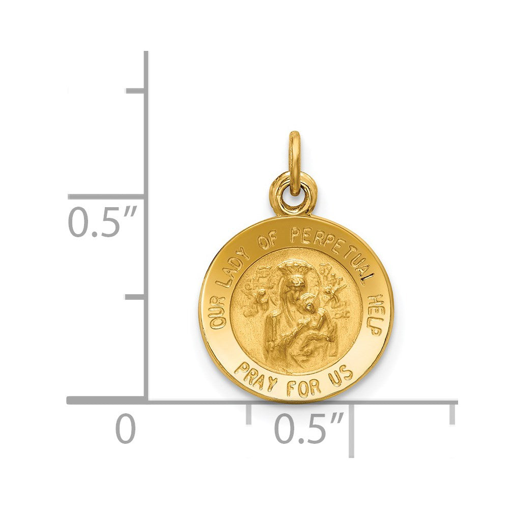 14k Our Lady of Perpetual Help Medal Charm