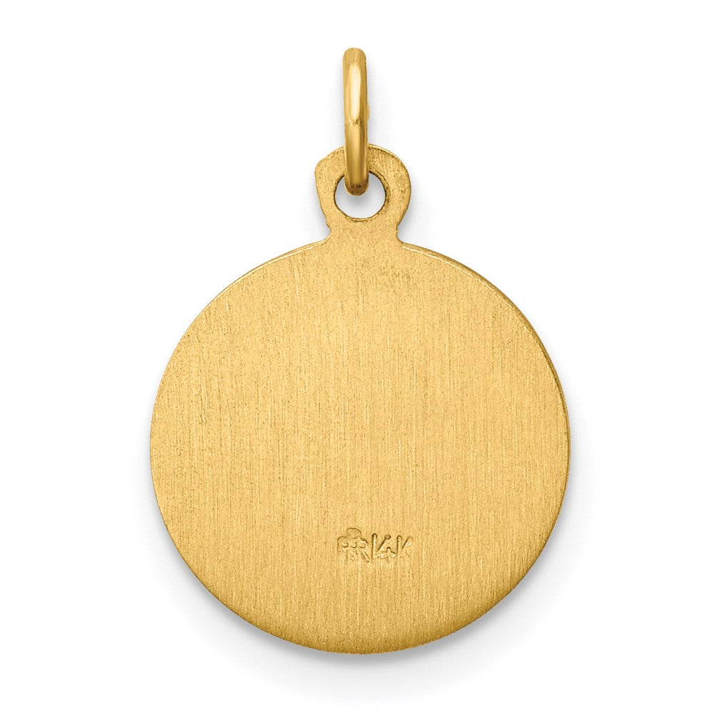 14k Our Lady of Fatima Medal Charm