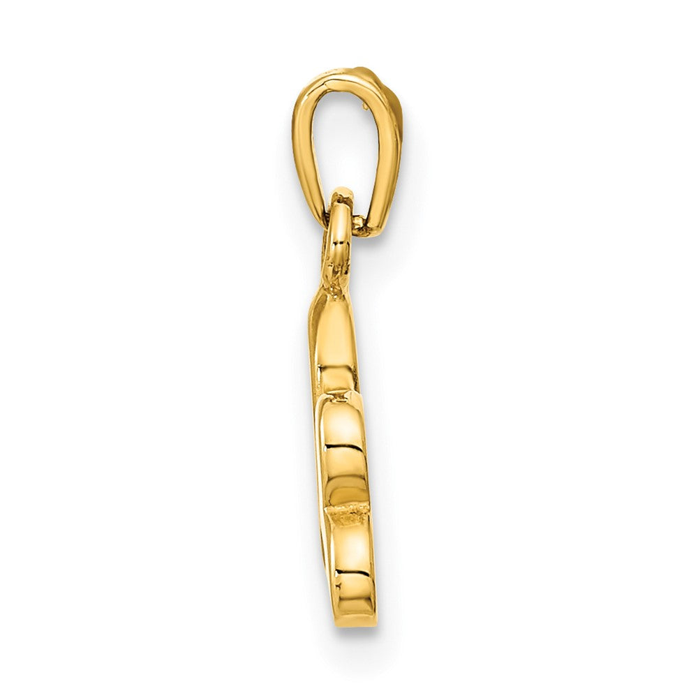 14K Polished Heart Pendant
