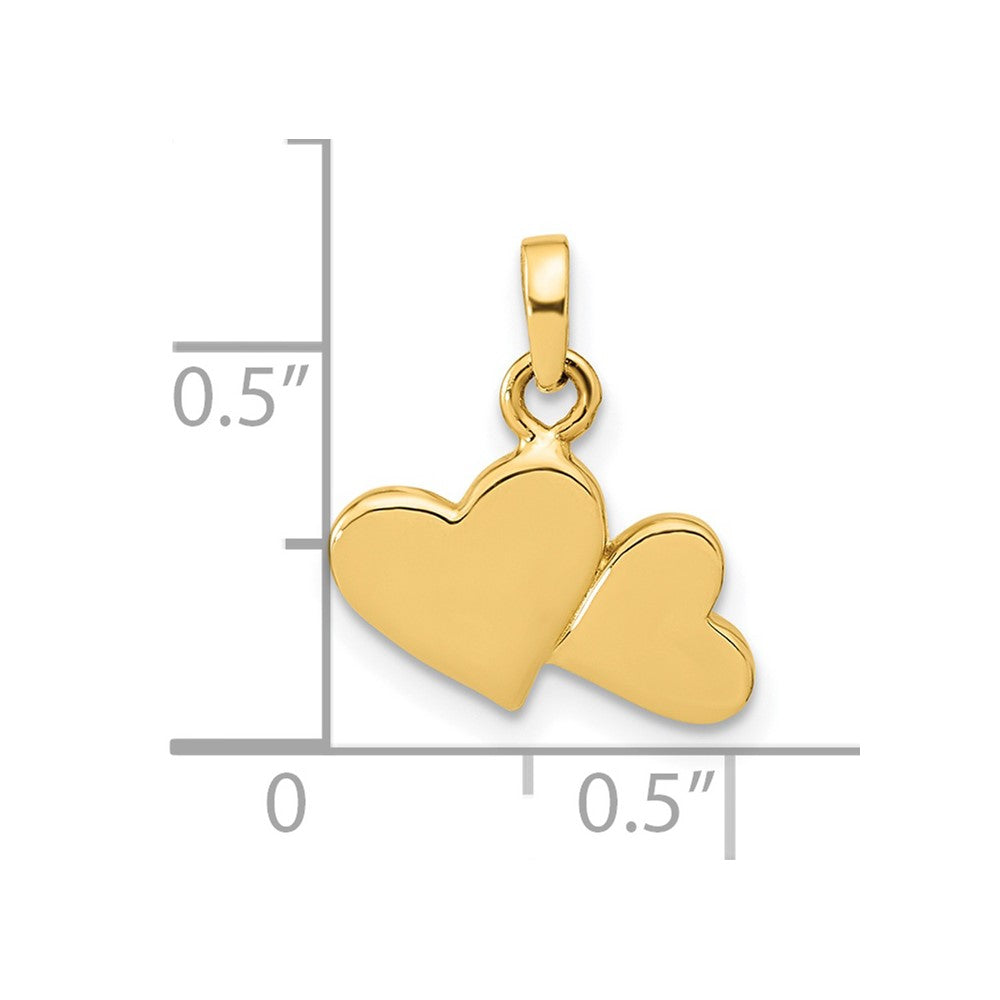 14K Polished Heart Pendant
