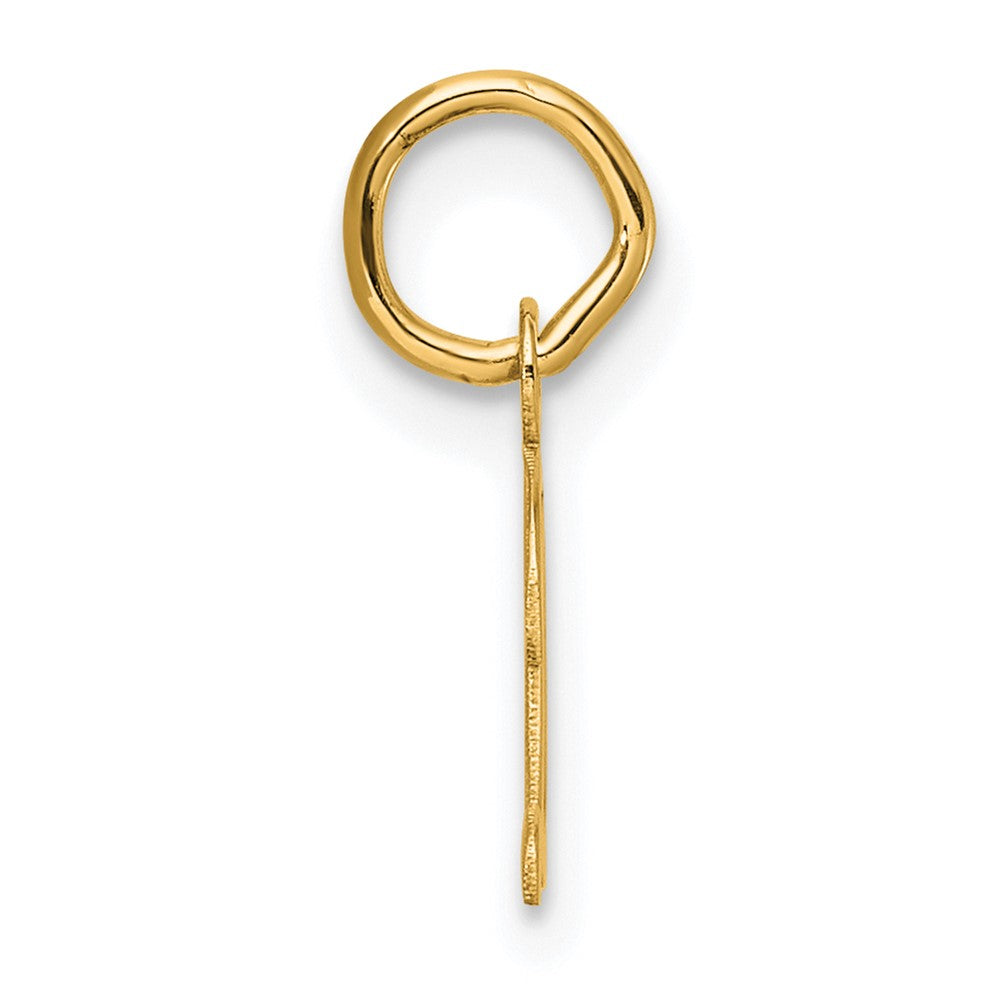 14K Small Script Letter D Initial Charm
