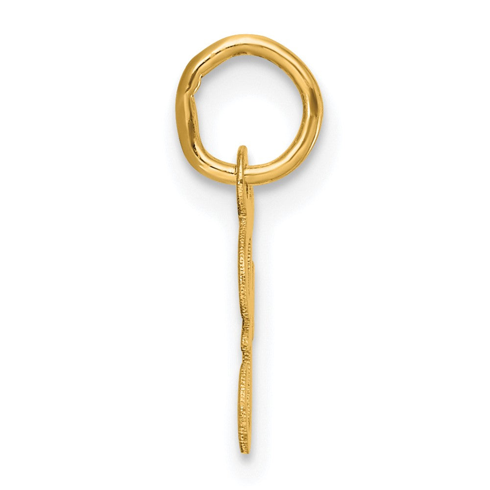 14K Small Script Letter F Initial Charm