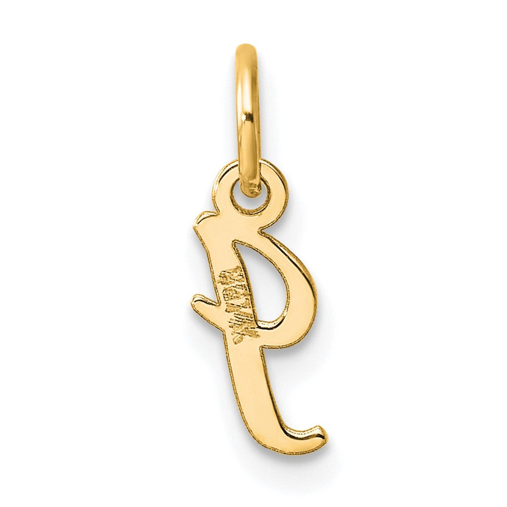 14K Small Script Letter I Initial Charm