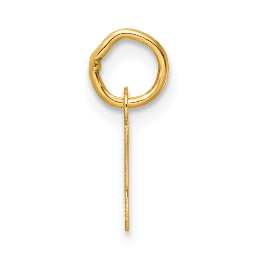 14K Small Script Letter Q Initial Charm