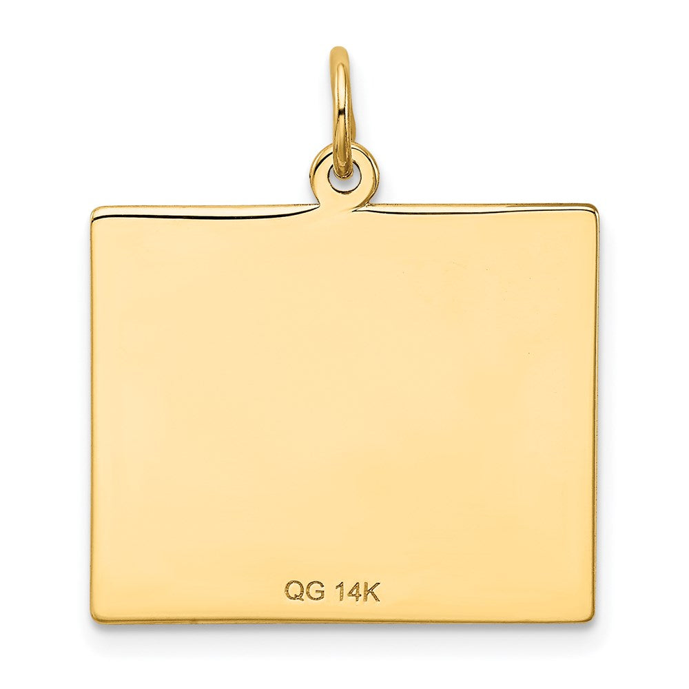 14k Friday the First Day Calendar Pendant