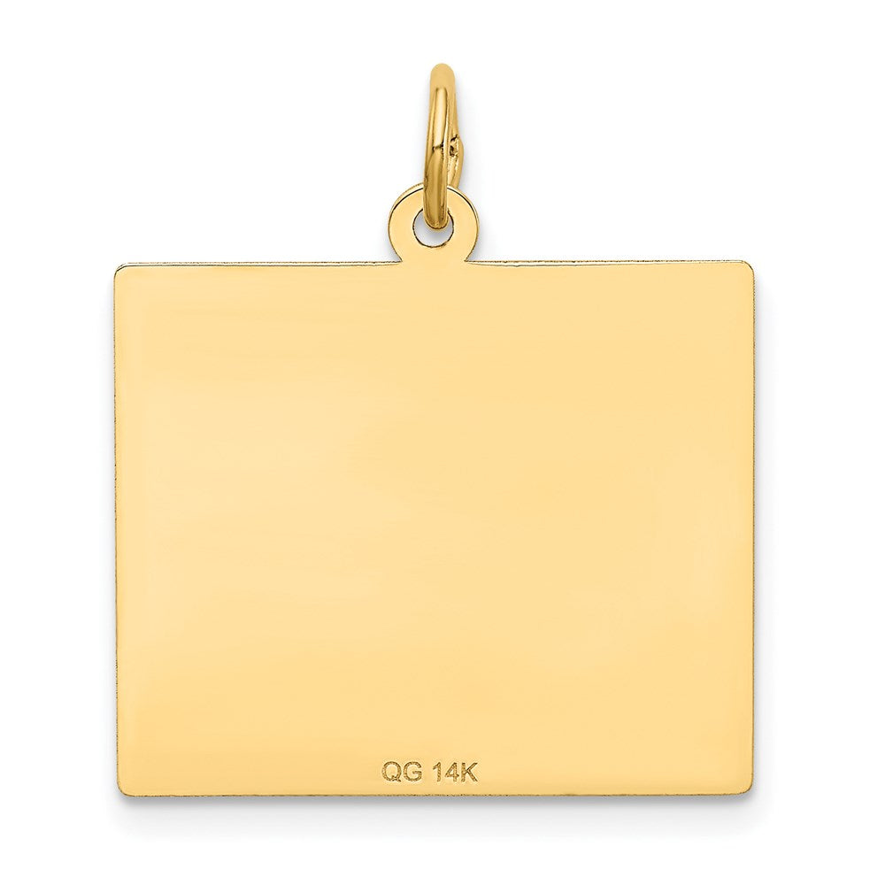 14k Saturday the First Day Calendar Pendant