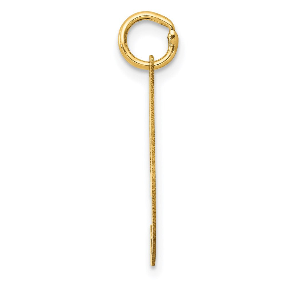 14K Medium Fancy Script Letter I Initial Charm