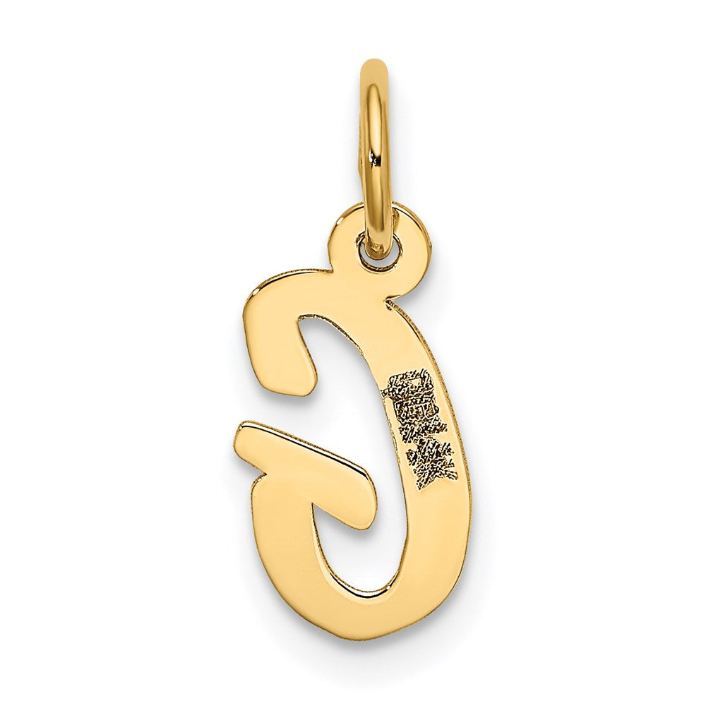 14k Small Script Letter G Initial Charm