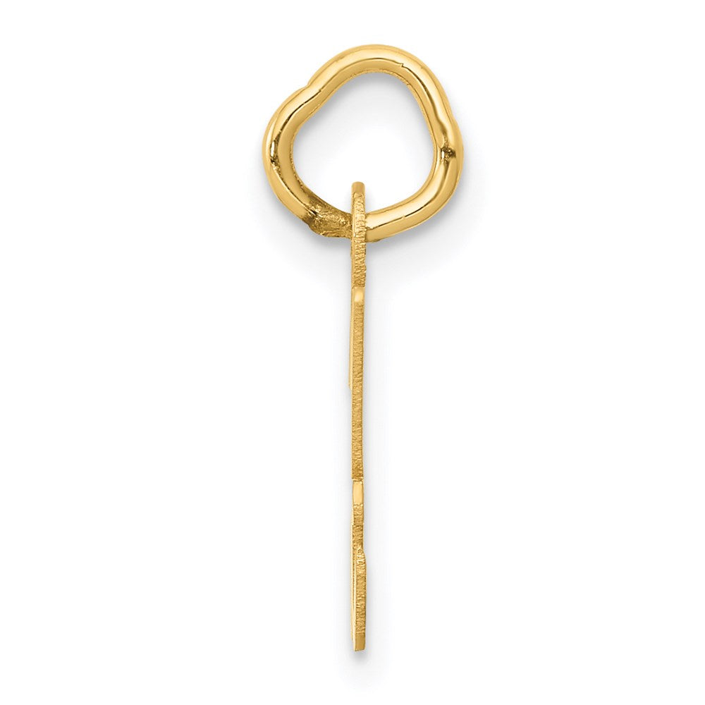 14k Small Script Letter H Initial Charm