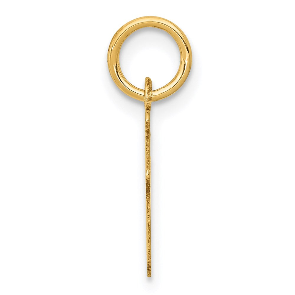 14k Small Script Letter I Initial Charm
