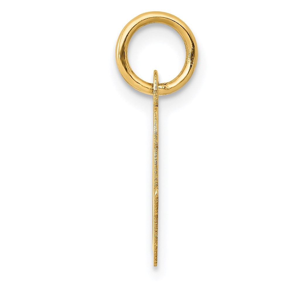 14k Small Script Letter O Initial Charm