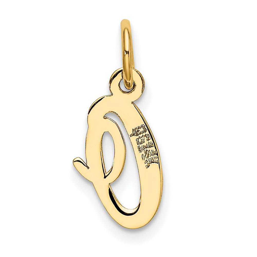 14k Small Script Letter O Initial Charm