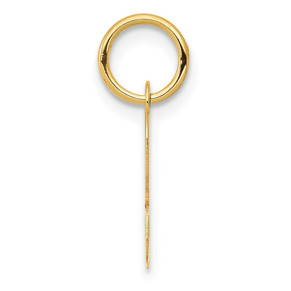 14k Small Script Letter R Initial Charm