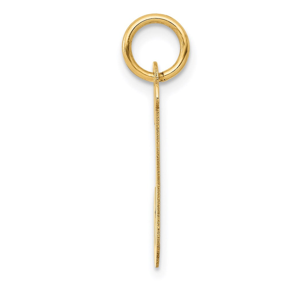 14k Medium Script Letter J Initial Charm