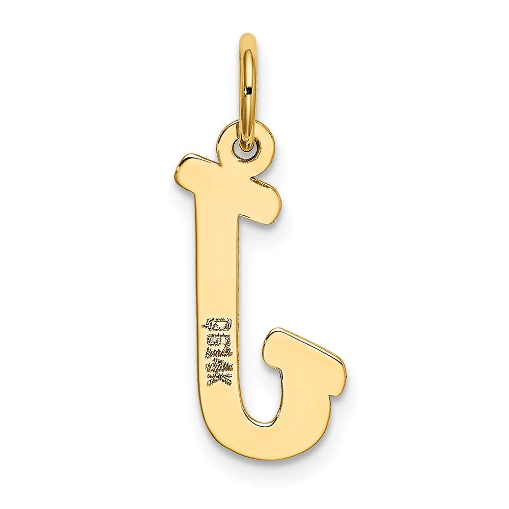 14k Medium Script Letter J Initial Charm