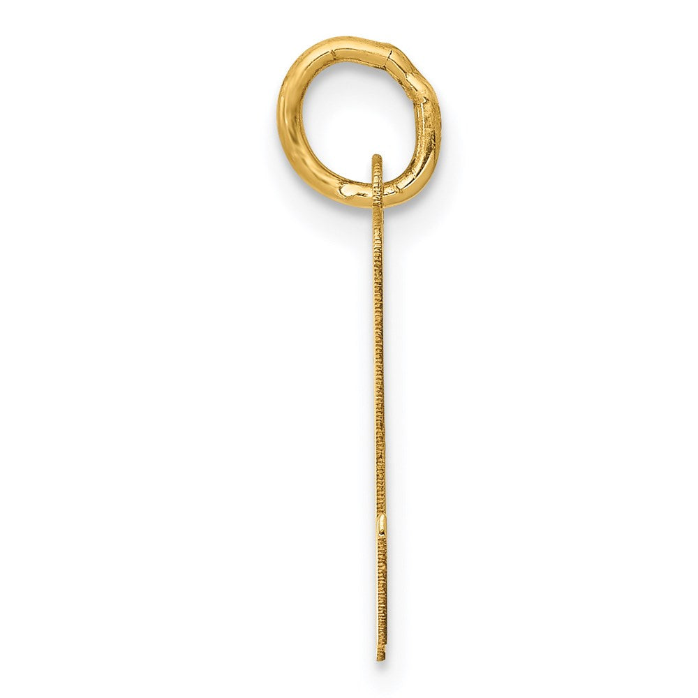 14k Medium Script Letter N Initial Charm