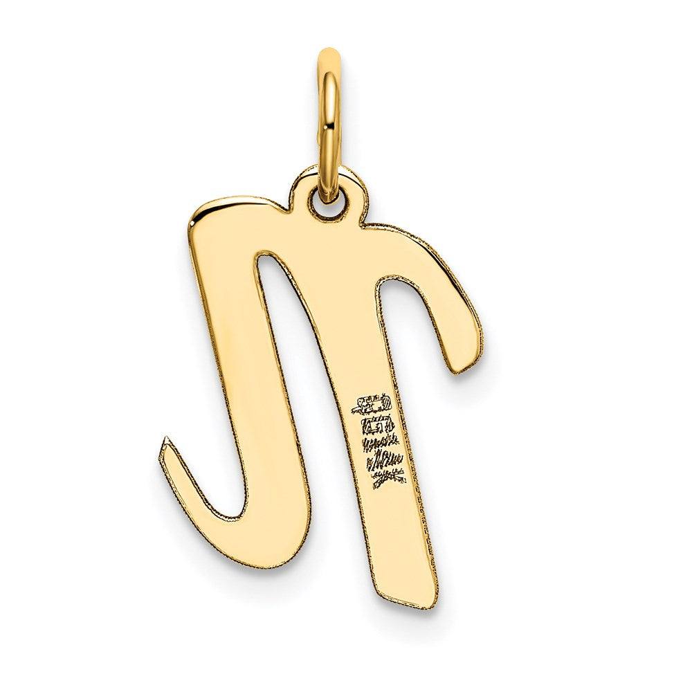14k Medium Script Letter N Initial Charm