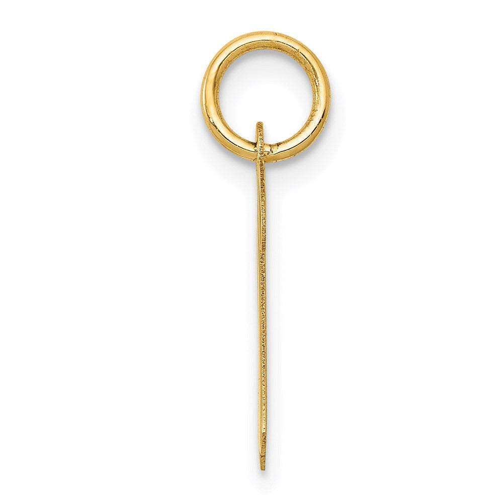 14k Medium Script Letter R Initial Charm