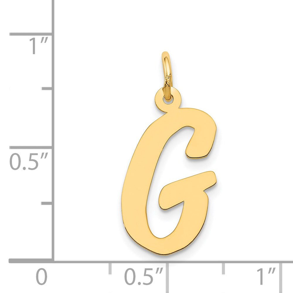 14k Large Script Letter G Initial Charm