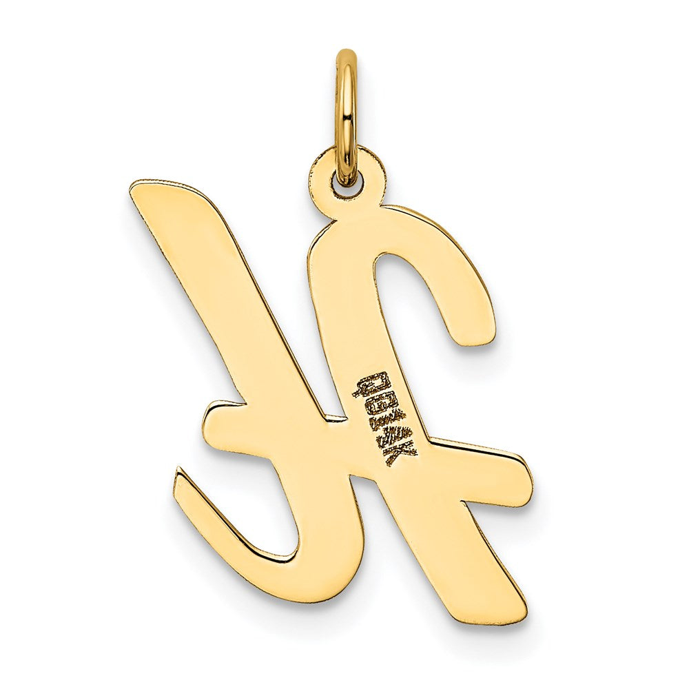 14k Large Script Letter H Initial Charm
