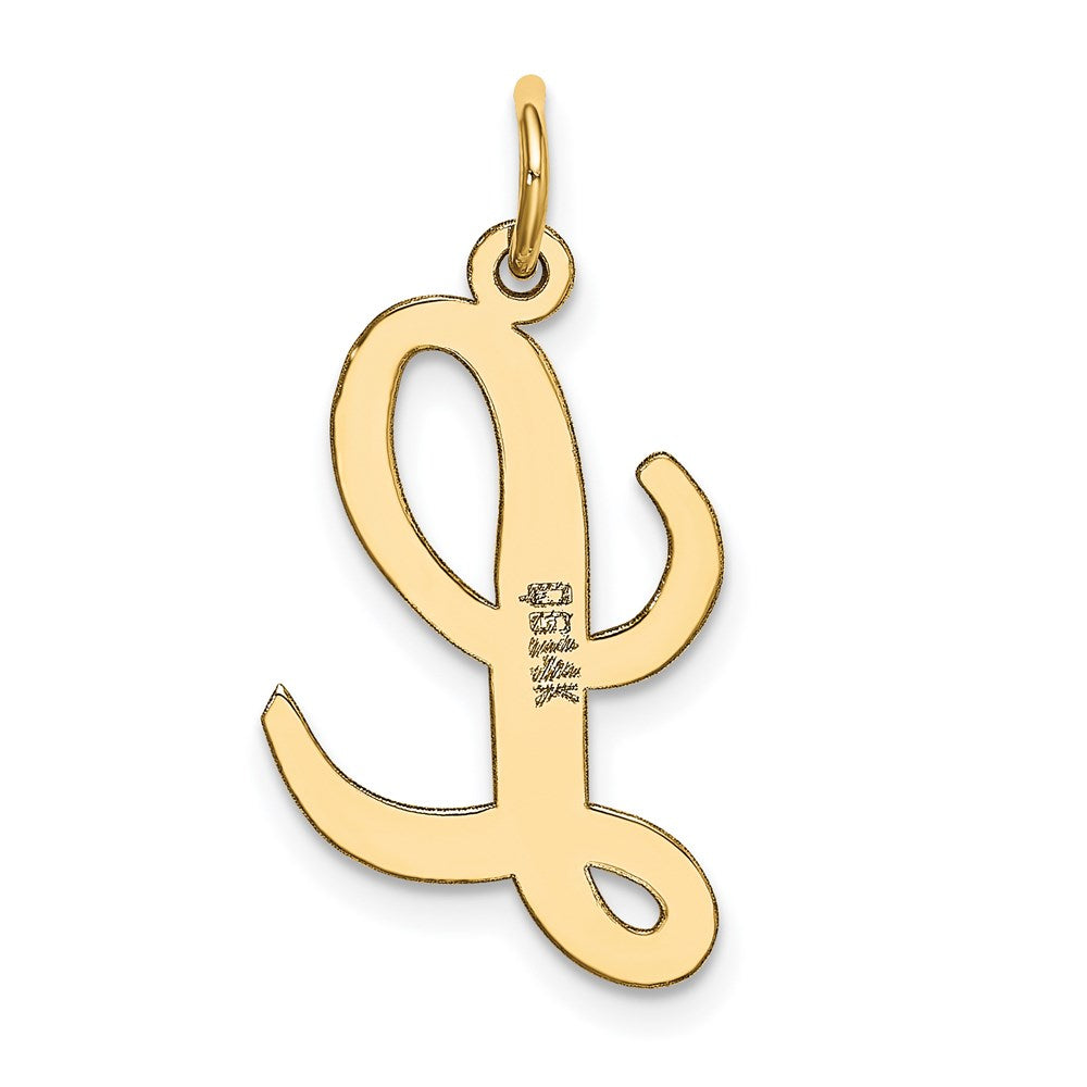 14k Large Script Letter L Initial Charm
