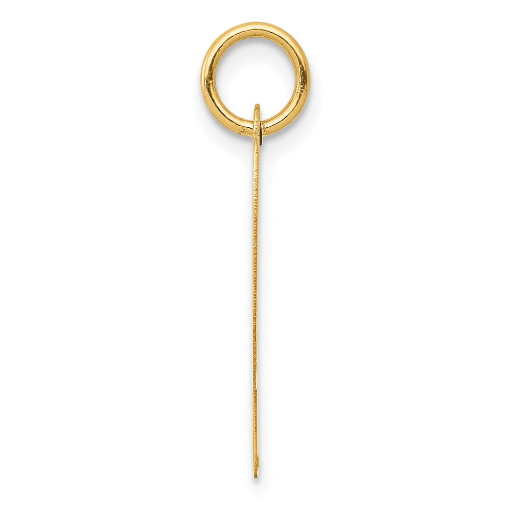 14k Large Script Letter P Initial Charm