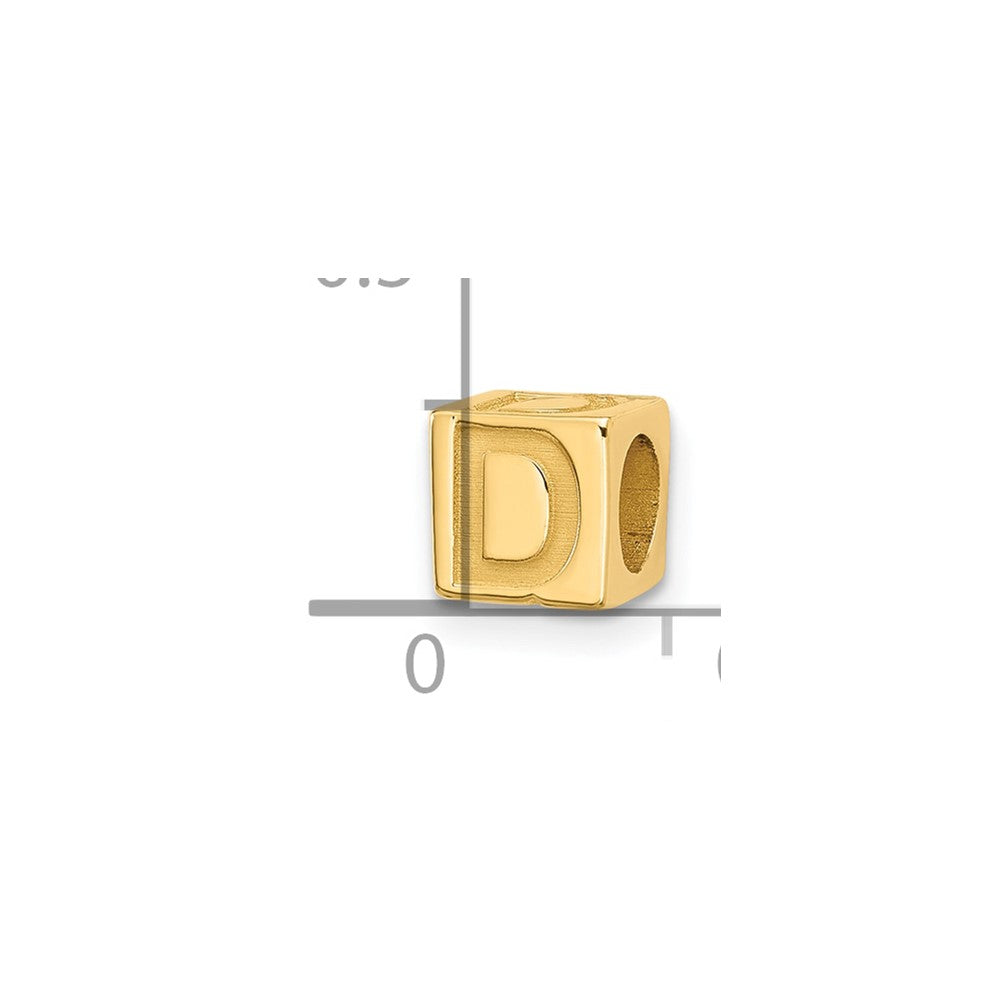 14ky Alphabet Bead Letter D