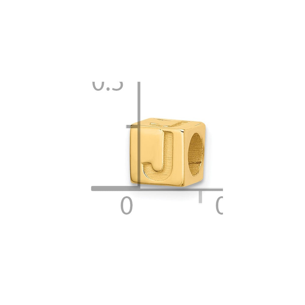 14ky Alphabet Bead Letter J