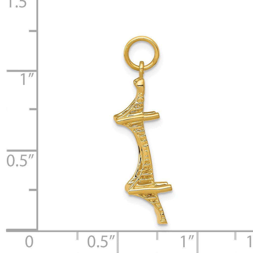 14k 3D Mackinac Bridge Charm