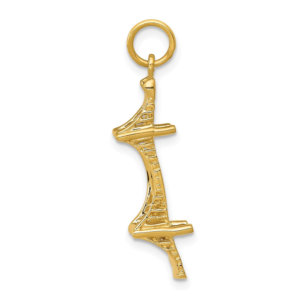 14k 3D Mackinac Bridge Charm