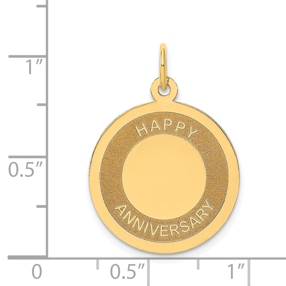 14K HAPPY ANNIVERSARY Charm