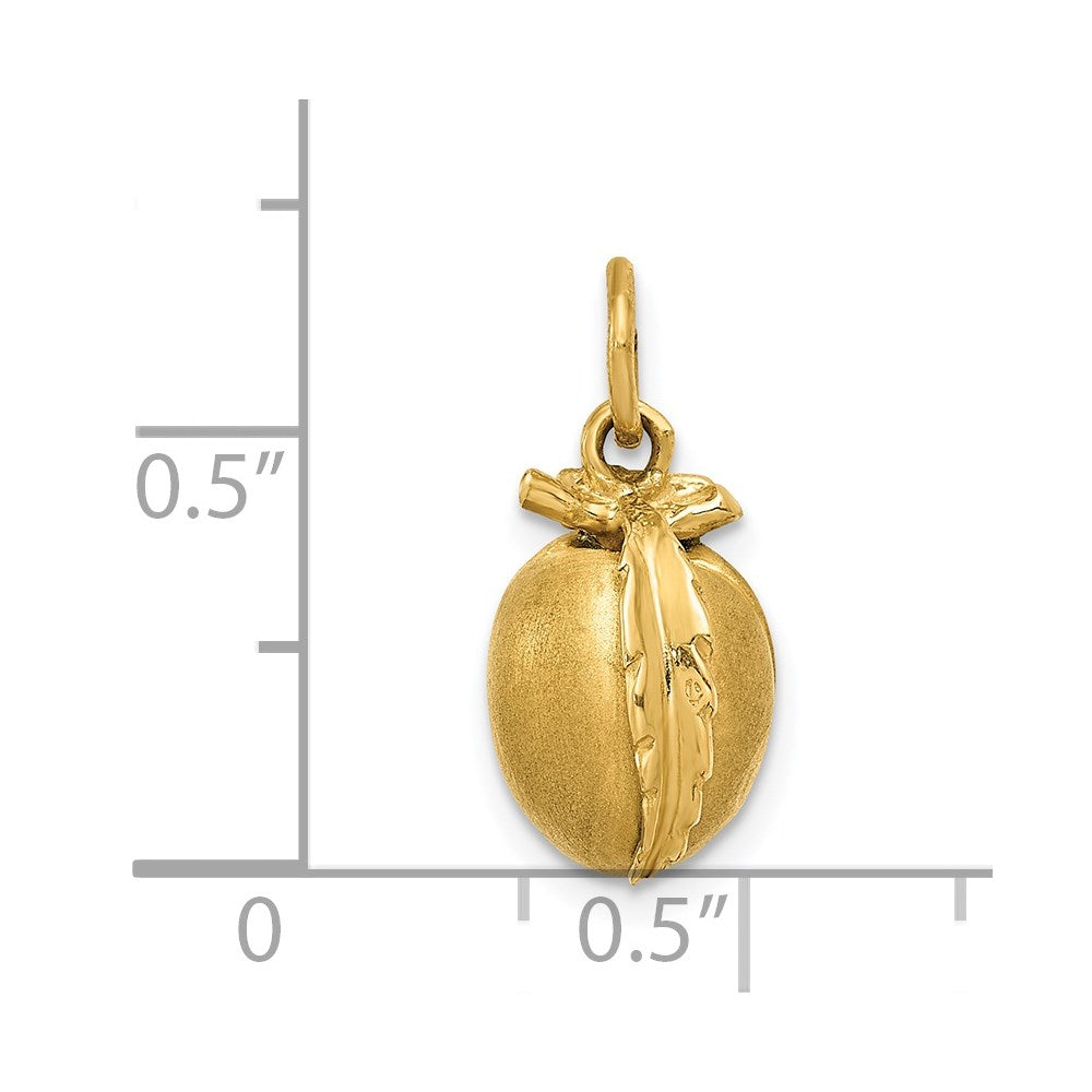 14k Peach Charm