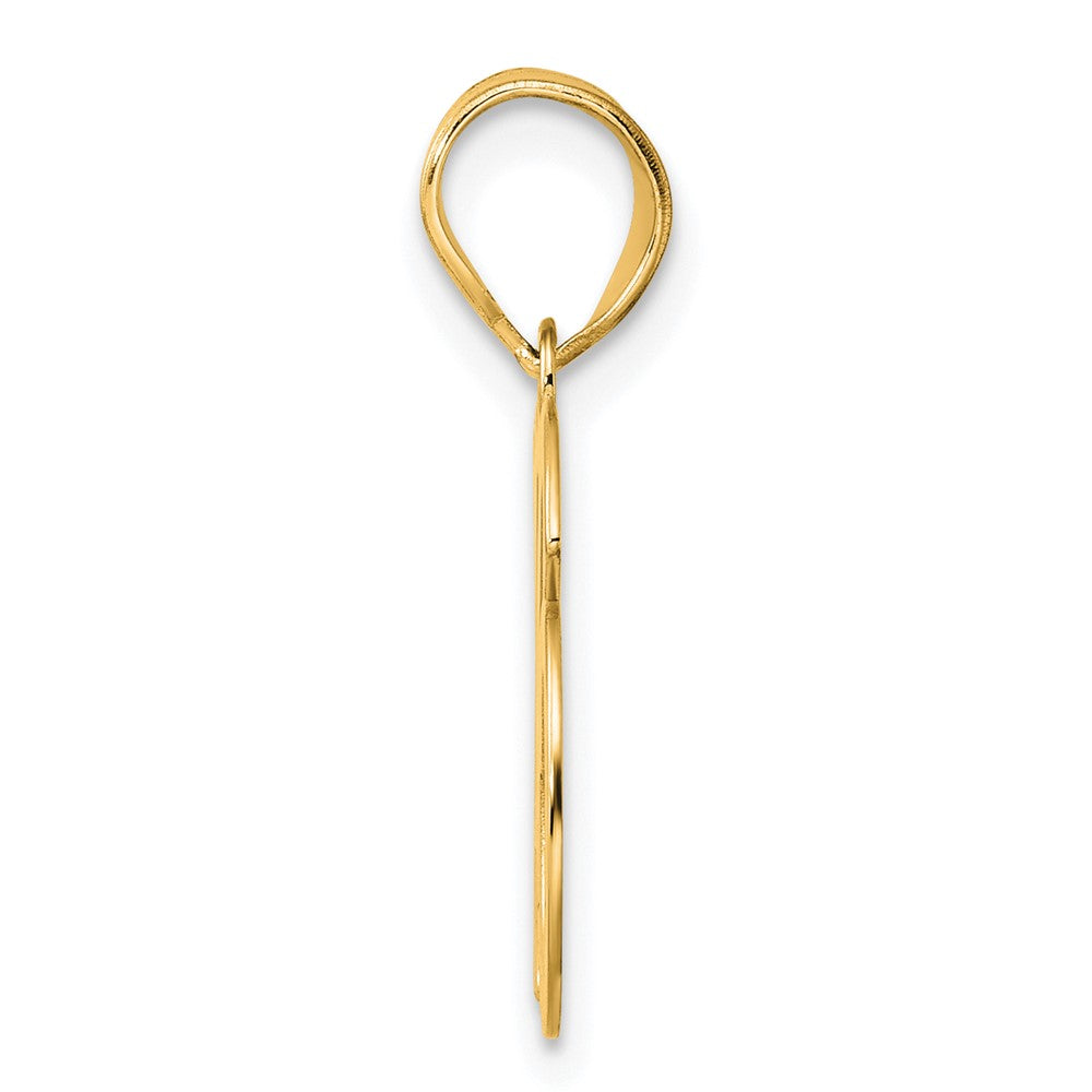 14k Polished Number 16 Pendant