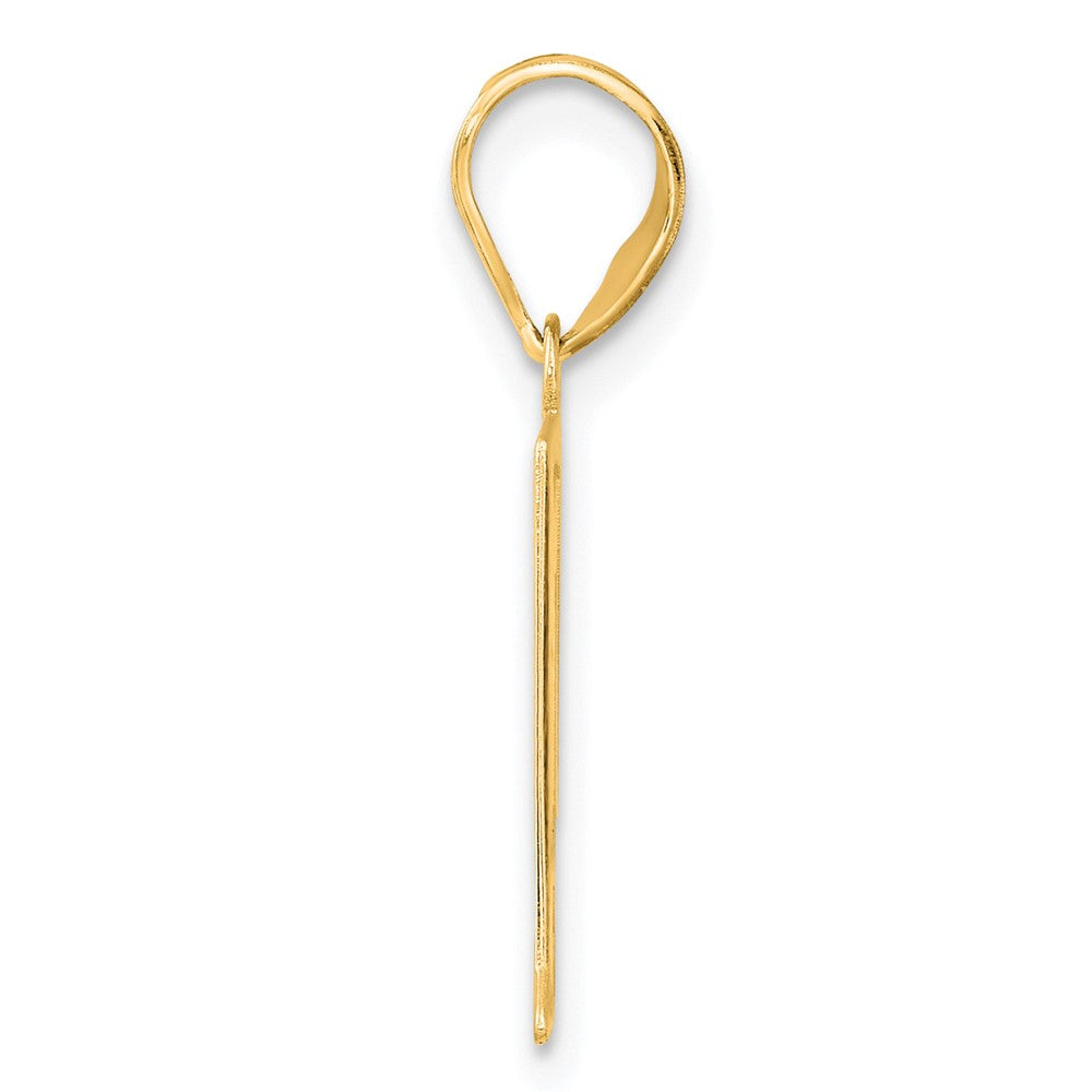 14k Polished Number 41 Pendant